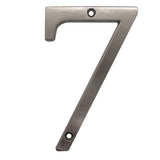 4 Inch Modern Zinc Alloy Silver House Number Signs