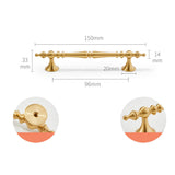 Classic Vintage Solid Brass Kitchen Cabinet Pulls