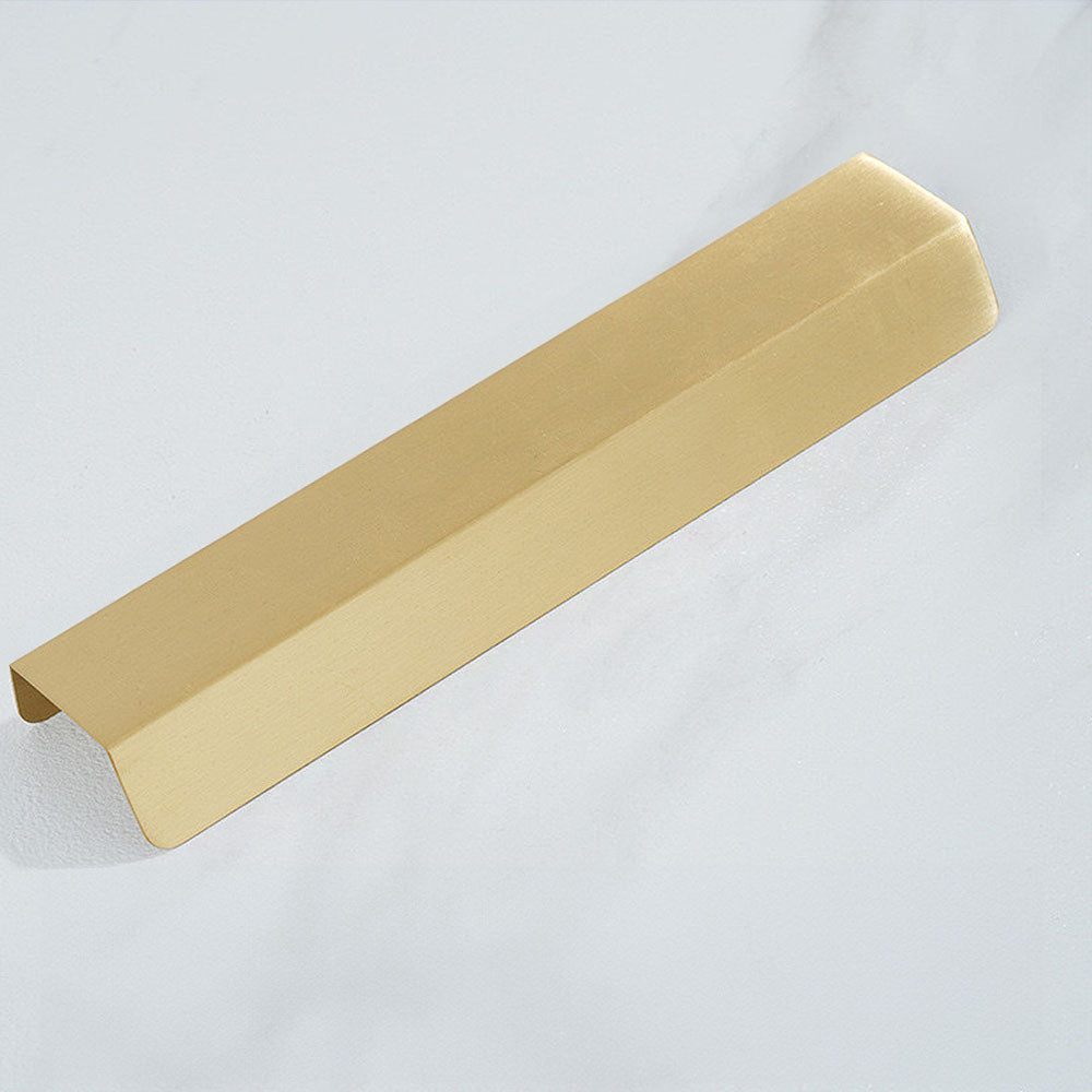 Modern Brass Hidden Finger Cabinet Pulls