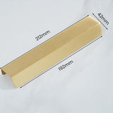 Modern Brass Hidden Finger Cabinet Pulls