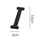Antique Cast Wrought Iron House Alphabet Letters