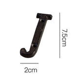 Antique Cast Wrought Iron House Alphabet Letters