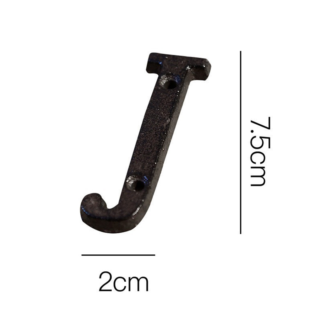 Antique Cast Wrought Iron House Alphabet Letters