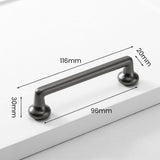 Classic Zinc Alloy Long Solid Cabinet Handles and Knobs