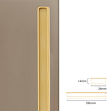 Modern Slotted Recessed Concealed Sliding Door Cabinet Handles