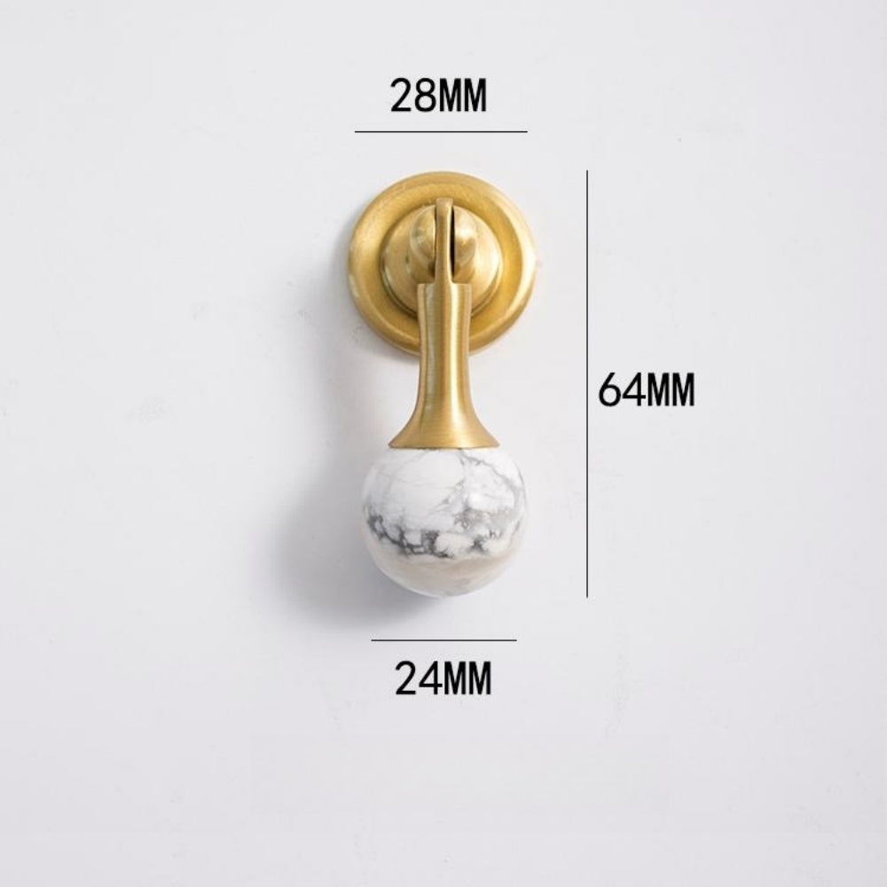 Personality Crystal Brass French Light Luxury Style Wardrobe Cabinet  Pull