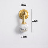Personality Crystal Brass French Light Luxury Style Wardrobe Cabinet  Pull