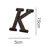 Antique Cast Wrought Iron House Alphabet Letters