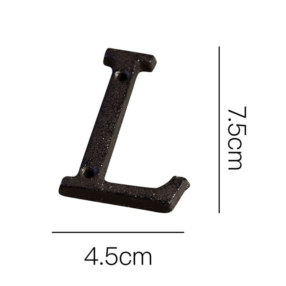 Antique Cast Wrought Iron House Alphabet Letters