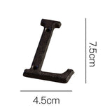 Antique Cast Wrought Iron House Alphabet Letters