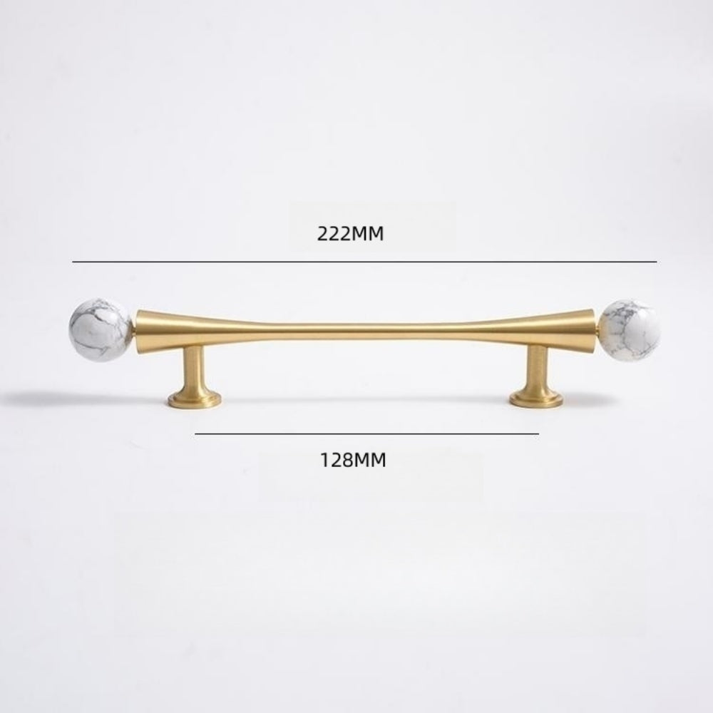 Personality Crystal Brass French Light Luxury Style Wardrobe Cabinet  Pull