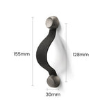 Modern Zinc Alloy Leather Cabinet Drawer Handles and Knobs