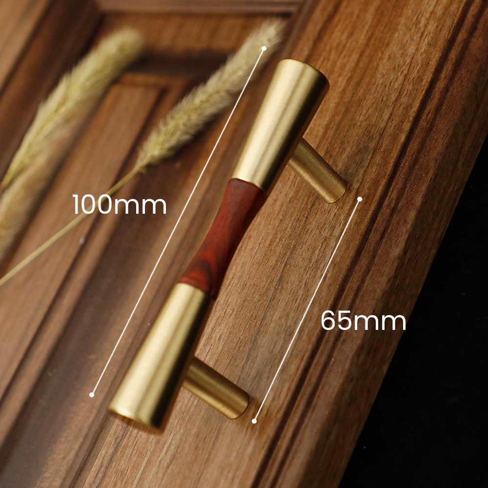 Classical Pure Copper Wood Cabinet Handles