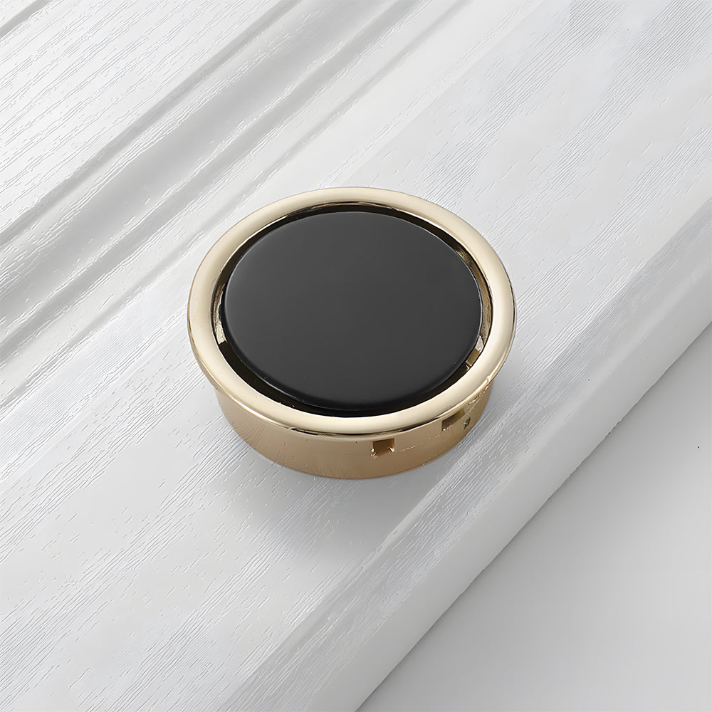 Simple Black Hidden Recessed Cabinet Pulls