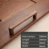 Wooden Furniture Handle Natural Walnut Kitchen Cabinet Handles