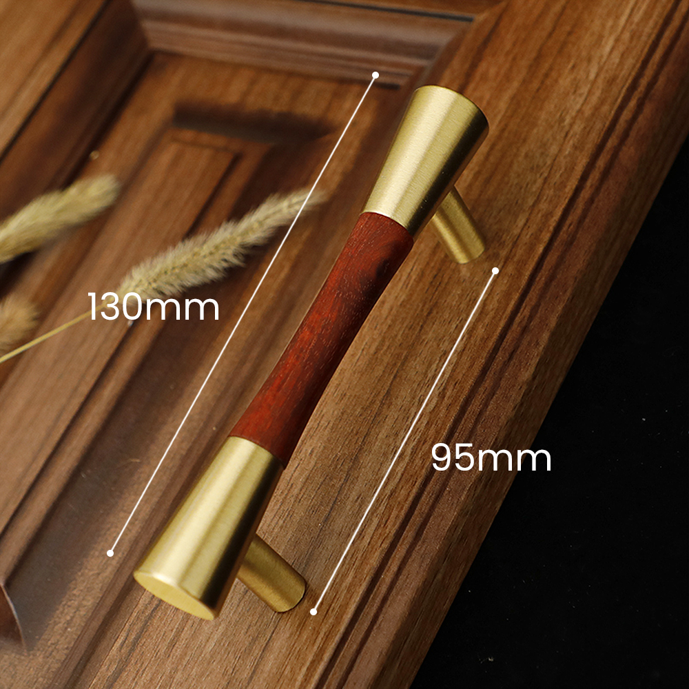 Classical Pure Copper Wood Cabinet Handles