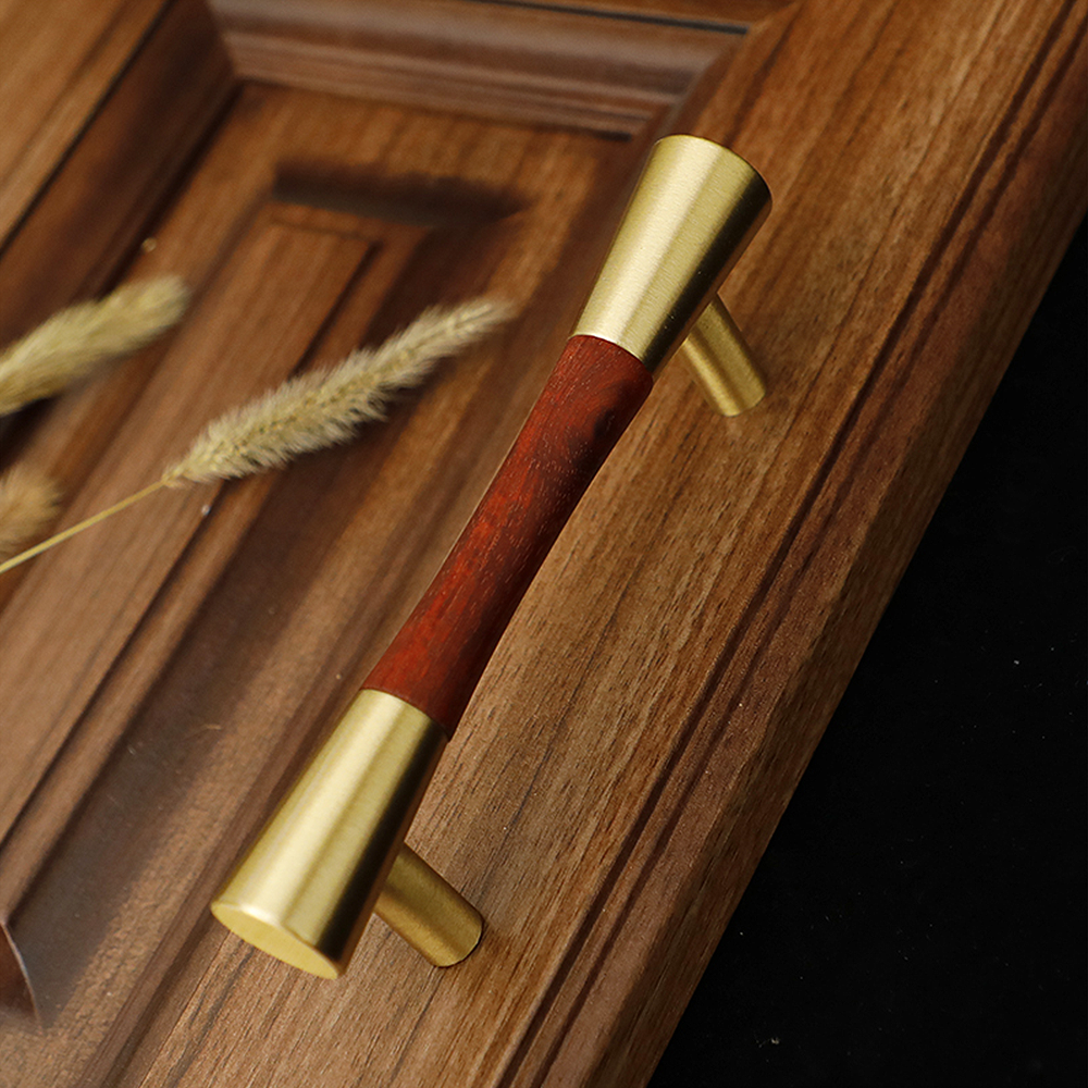 Classical Pure Copper Wood Cabinet Handles