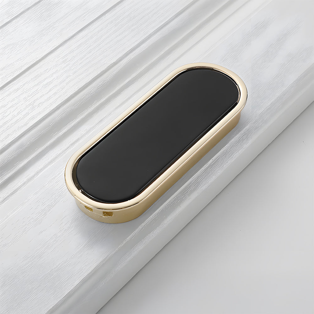 Simple Black Hidden Recessed Cabinet Pulls