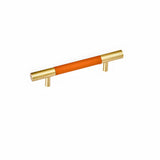 Luxury Solid Brass Leather Wrapped Cabinet Pulls & Knobs