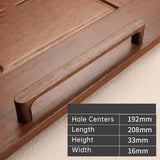 Wooden Furniture Handle Natural Walnut Kitchen Cabinet Handles
