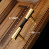 Classical Pure Copper Wood Cabinet Handles