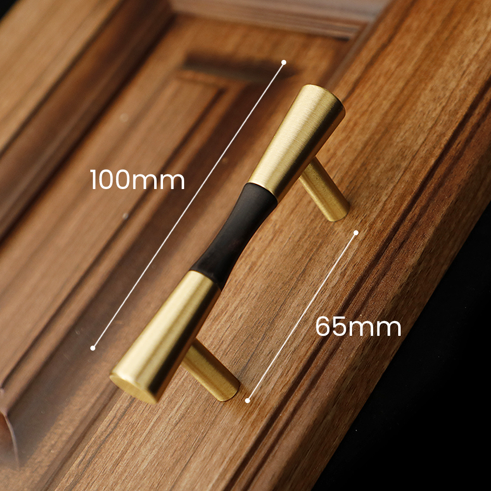 Classical Pure Copper Wood Cabinet Handles