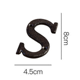 Antique Cast Wrought Iron House Alphabet Letters