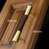 Classical Pure Copper Wood Cabinet Handles
