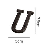 Antique Cast Wrought Iron House Alphabet Letters