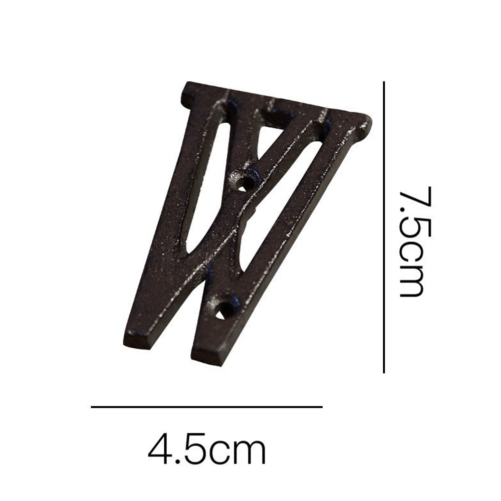 Antique Cast Wrought Iron House Alphabet Letters