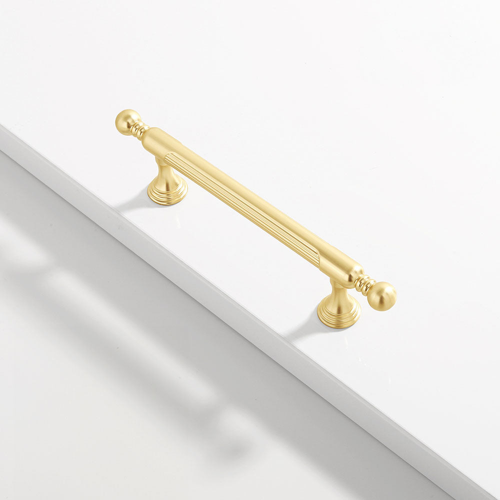 Modern Style Zinc Alloy Gold Kitchen Cabinet Handles
