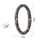 5 Inch Antique Cast Wrought Iron House Door Numbers