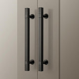 Modern Solid Thickened Zinc Alloy Square Stripe Cabinet and Drawer Handles