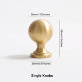 Solid Brass Drawer Pulls Wardrobe Cabinet Knobs handles
