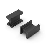 Cabinet Pulls Black & Silver Solid Aluminum Alloy Kitchen Handles