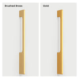 Black Aluminum Alloy Modern Slimline Unique Cabinet Pulls and Drawer Handles