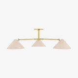 Sonja 3 Light Chandeliers Nordic elegance three-arm ceiling light with warm balanced glow in contemporary dining room interior