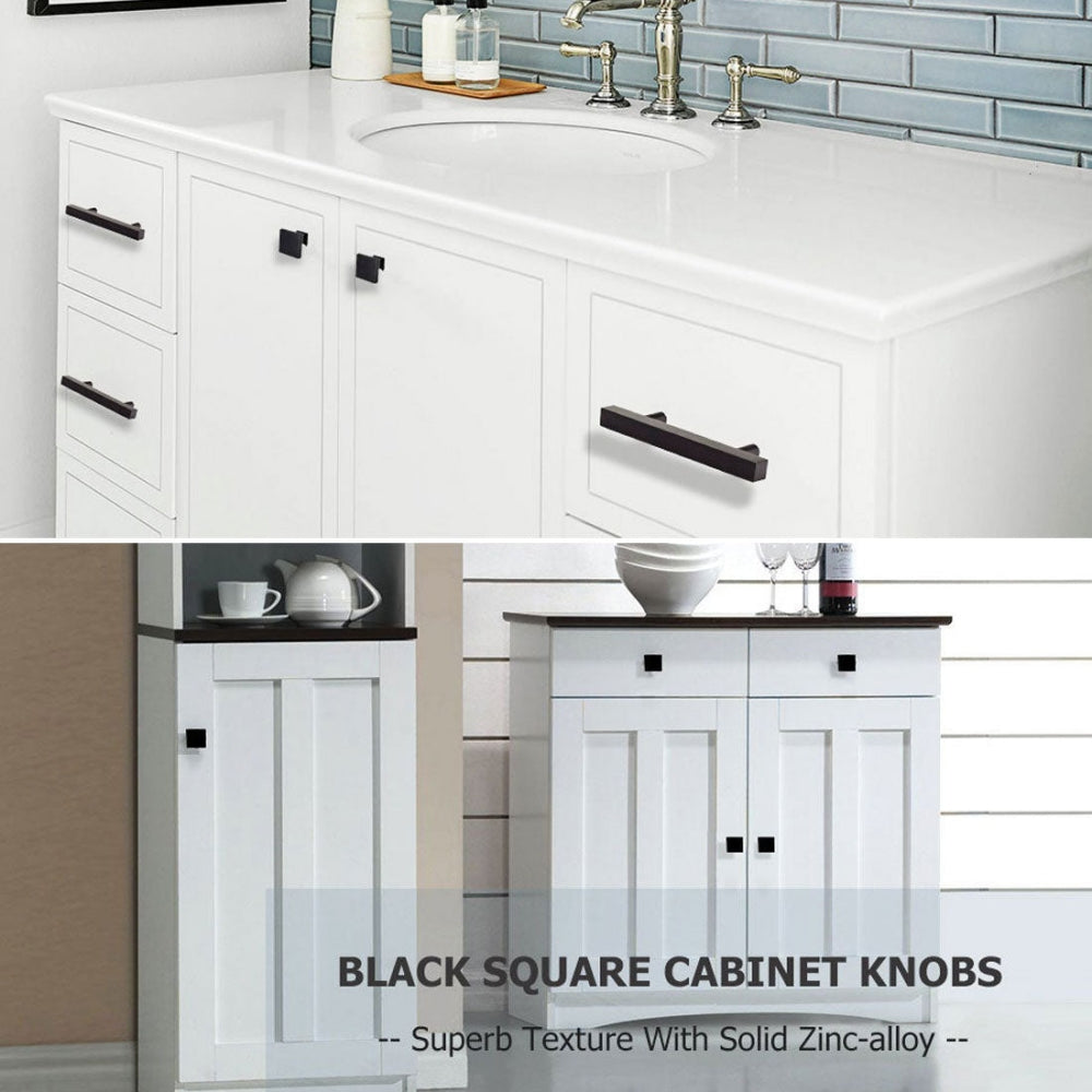 Square Zinc Alloy Kitchen Cabinet Knobs