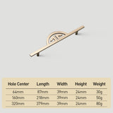Stylish Zinc Alloy Semi Circle Drawer Pulls