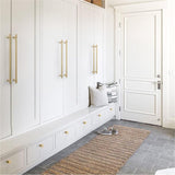 Gold Modern Brass Kitchen T-Bar Cabinet Drawer Pulls