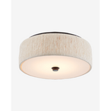 Tyrone Flush Mount — Classic Frosted Glass Ceiling Light with Warm Even Glow