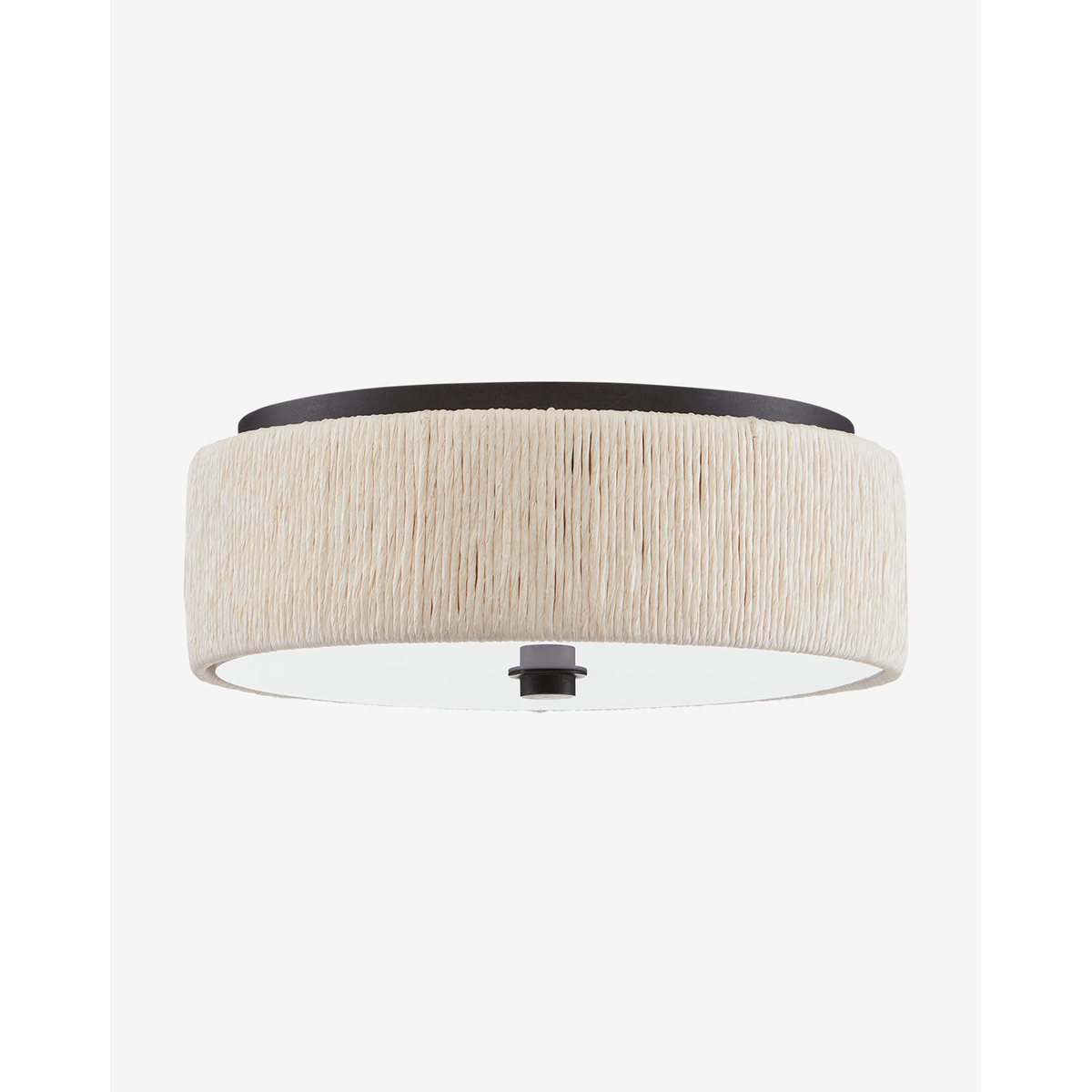 Tyrone Flush Mount — Classic Frosted Glass Ceiling Light with Warm Even Glow – view 3