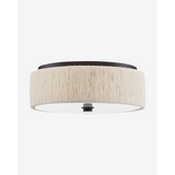 Tyrone Flush Mount — Classic Frosted Glass Ceiling Light with Warm Even Glow