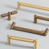 Unique Solid Brass T-Bar Cabinet Pulls