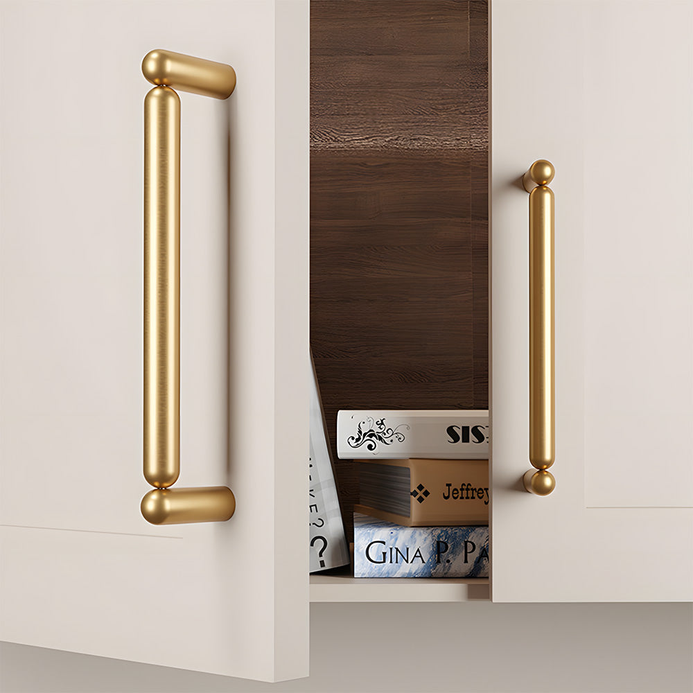 Unique Solid Brass T-Bar Cabinet Pulls