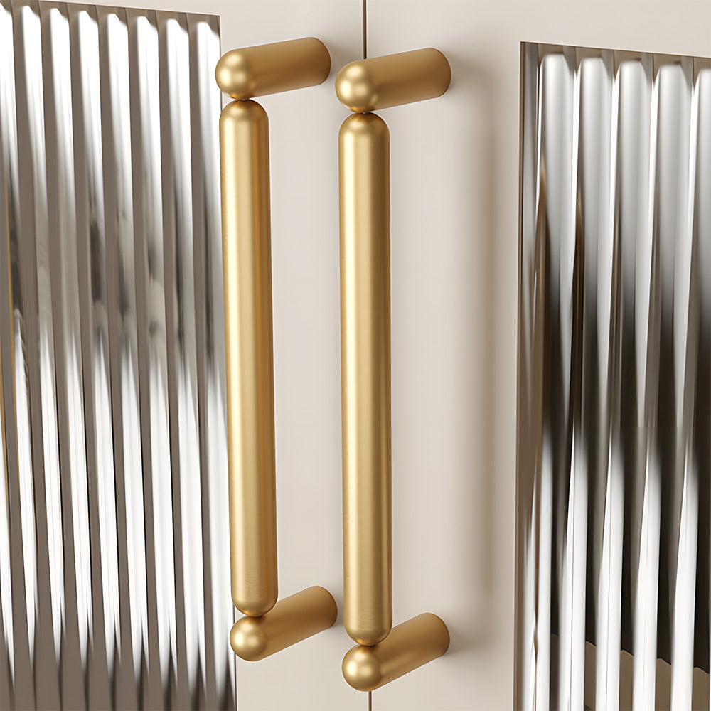 Unique Solid Brass T-Bar Cabinet Pulls