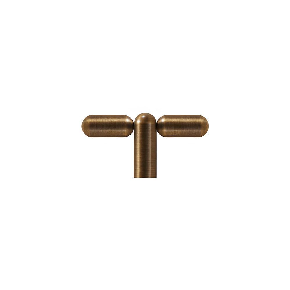Unique Solid Brass T-Bar Cabinet Pulls