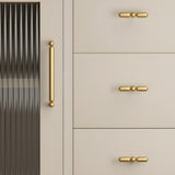 Unique Solid Brass T-Bar Cabinet Pulls