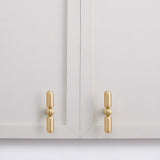 Unique Solid Brass T-Bar Cabinet Pulls