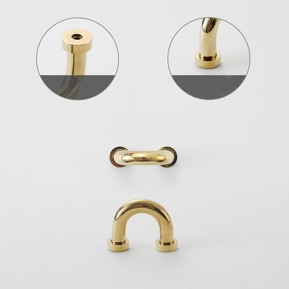 Luxurious Nordic Brass Cabinet Drawer Handles